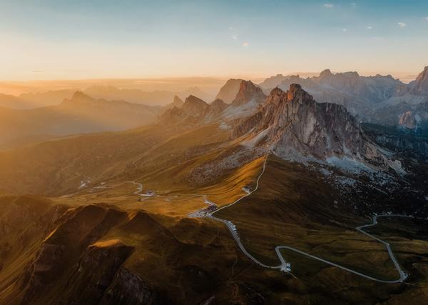 zachód w dolomitach